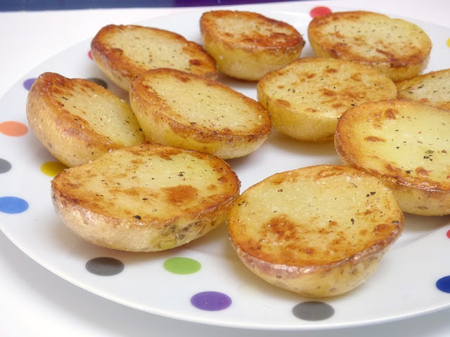 Patatas asadas al microondas - Mis Cosillas de Cocina