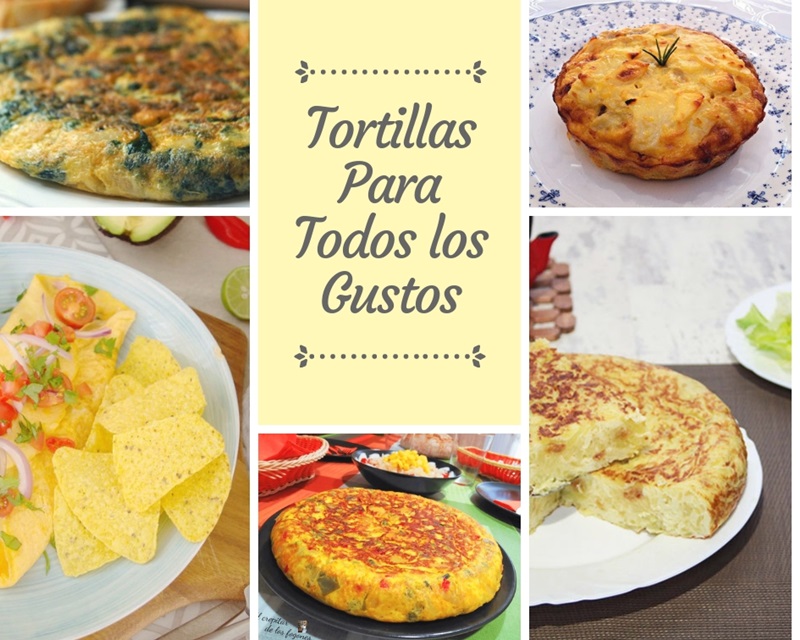 Tortillas, 18 recetas variadas - Mis Cosillas de Cocina