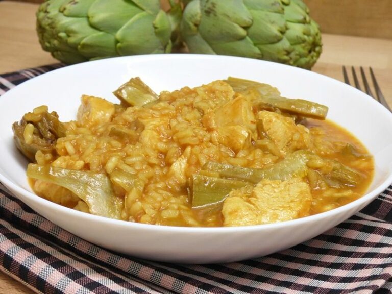 Arroz Meloso Con Pollo Y Alcachofas - Mis Cosillas De Cocina