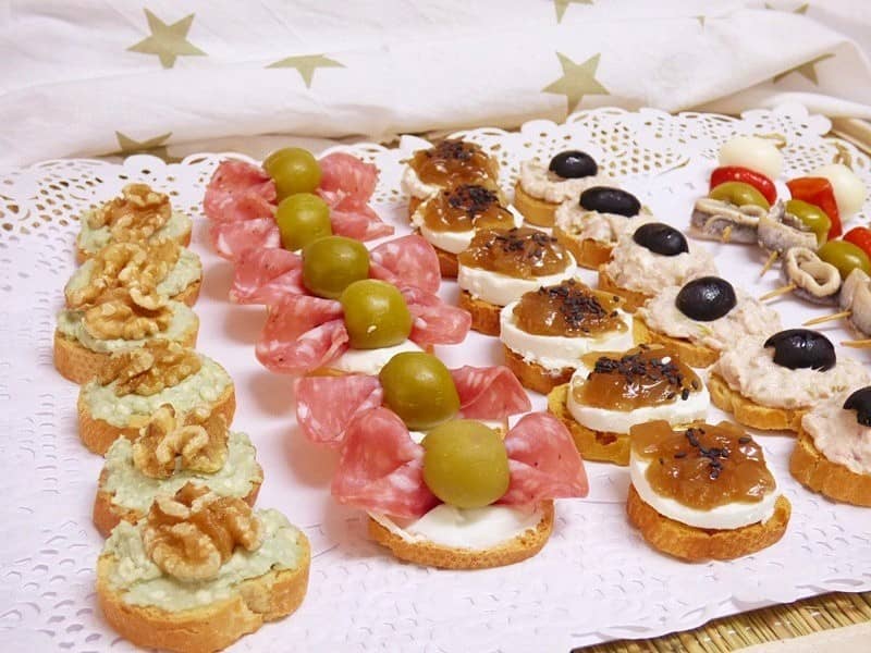 Canapés fáciles para fiestas