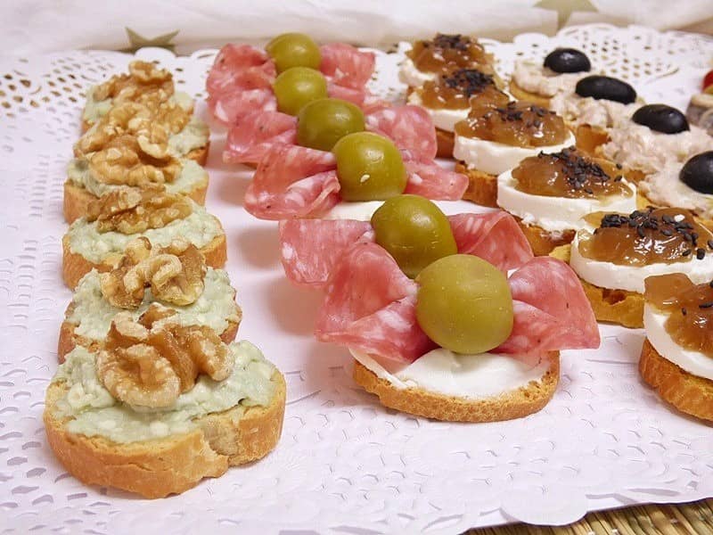 canapés sencillos