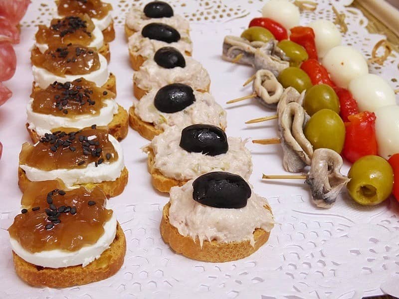 Canapés fáciles para fiestas