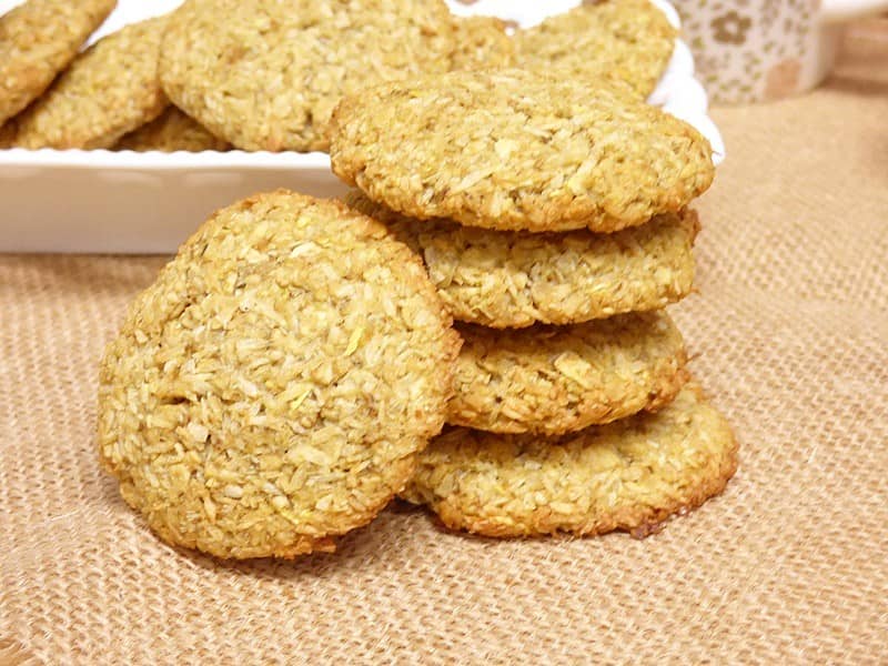 Galletas de avena y coco sin azúcar