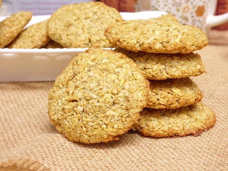 Galletas de avena y coco sin azúcar